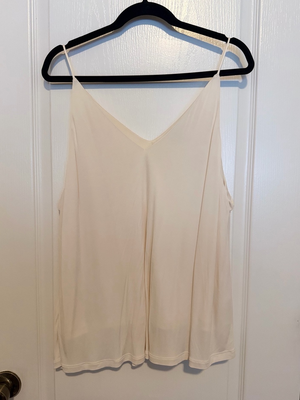 H&M Cream V-Neck Spaghetti Strap Cami